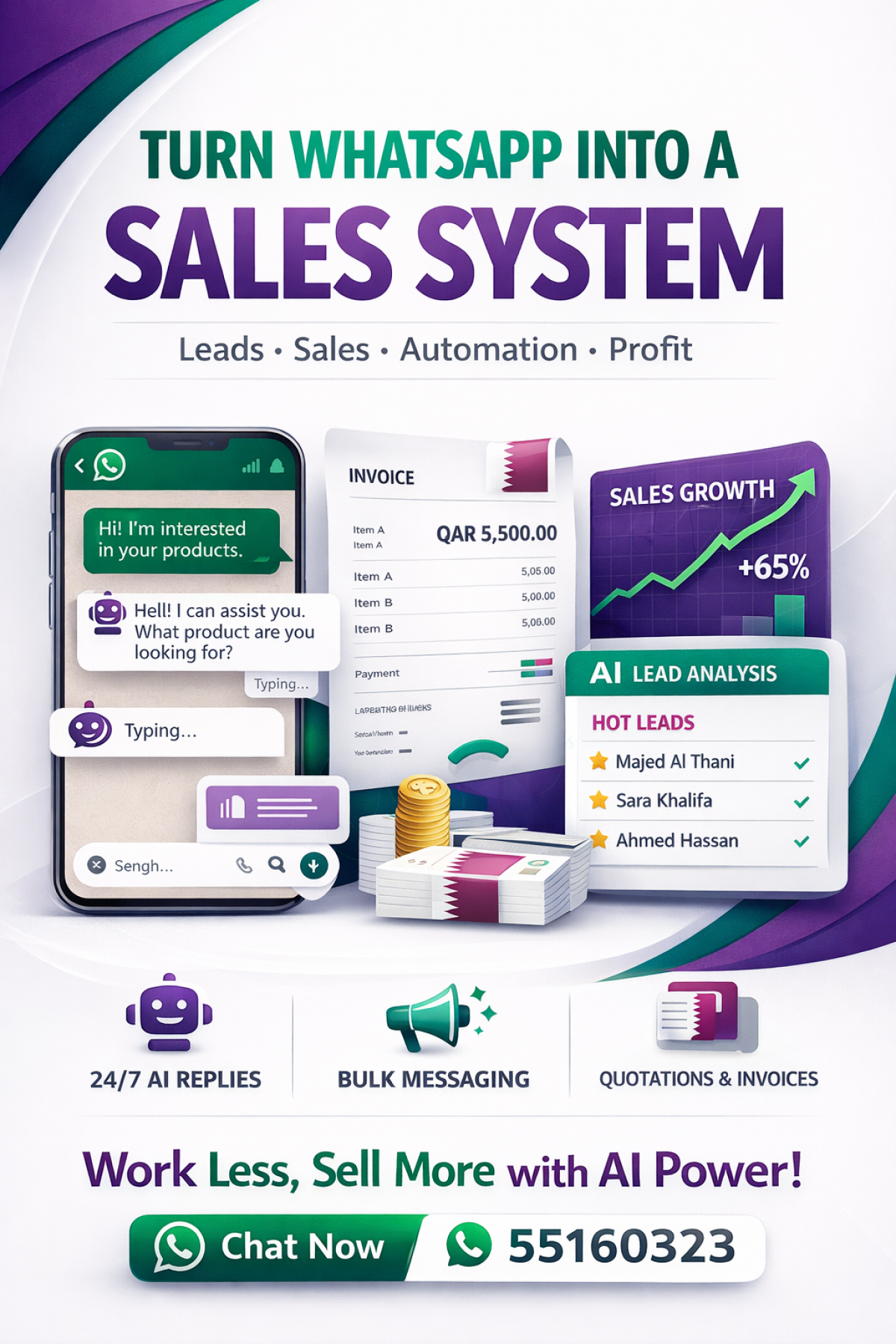 AI WhatsApp Automation & Smart CRM