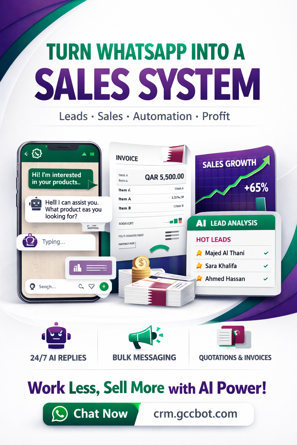AI WhatsApp Automation & Smart CRM