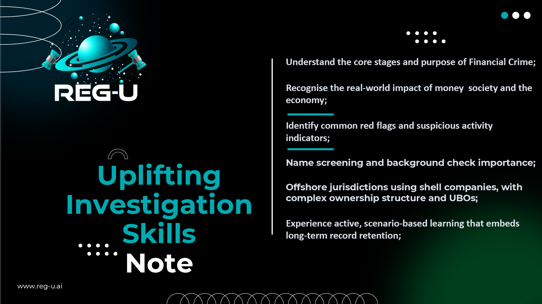 Cognitive Training on Financial Crime Compliance