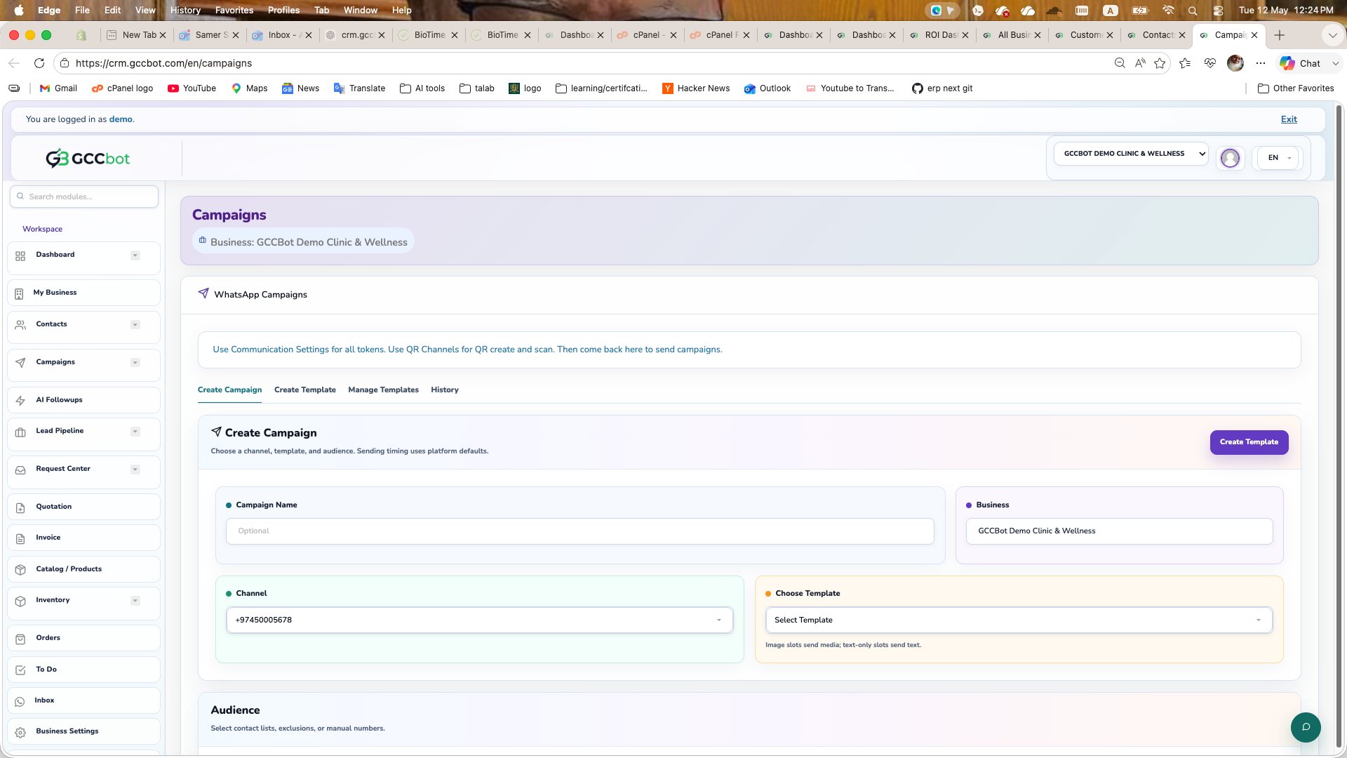 Campaigns dashboard screenshot